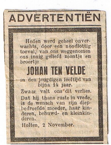 Oude advertentie gevonden 